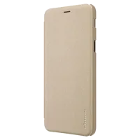Чехол для смартфона Samsung Galaxy J6 (2018) Nillkin/ Flip Cover/ Экокожа/ Золотой photo 2
