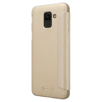 Чехол для смартфона Samsung Galaxy J6 (2018) Nillkin/ Flip Cover/ Экокожа/ Золотой photo 4