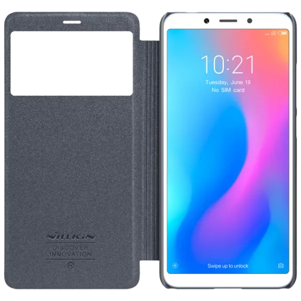 Husă pentru smartphone Xiaomi Redmi 6A Nillkin/ Flip Cover/ Piele/ Black photo 5 Husă pentru smartphone Xiaomi Redmi 6A Nillkin/ Flip Cover/ Piele/ Black photo 5
