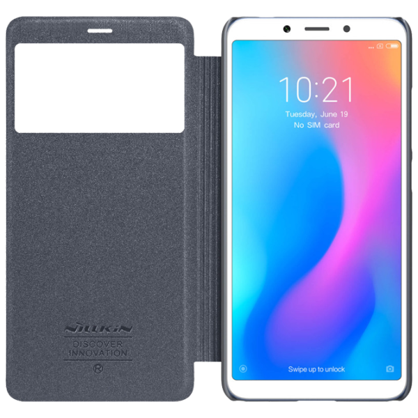 Husă pentru smartphone Xiaomi Redmi 6A Nillkin/ Flip Cover/ Piele/ Black photo 5 Husă pentru smartphone Xiaomi Redmi 6A Nillkin/ Flip Cover/ Piele/ Black photo 5