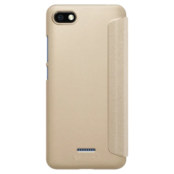 Чехол для смартфона Xiaomi Redmi 6A Nillkin/ Flip Cover/ Кожа/ Золотой photo 2 Чехол для смартфона Xiaomi Redmi 6A Nillkin/ Flip Cover/ Кожа/ Золотой photo 2