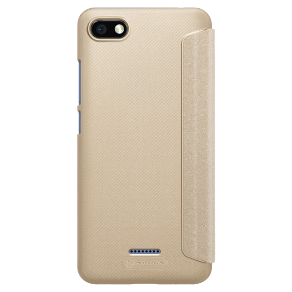 Чехол для смартфона Xiaomi Redmi 6A Nillkin/ Flip Cover/ Кожа/ Золотой photo 2 Чехол для смартфона Xiaomi Redmi 6A Nillkin/ Flip Cover/ Кожа/ Золотой photo 2