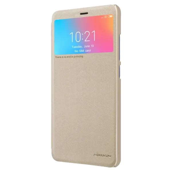 Чехол для смартфона Xiaomi Redmi 6A Nillkin/ Flip Cover/ Кожа/ Золотой photo 4 Чехол для смартфона Xiaomi Redmi 6A Nillkin/ Flip Cover/ Кожа/ Золотой photo 4