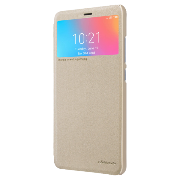 Чехол для смартфона Xiaomi Redmi 6A Nillkin/ Flip Cover/ Кожа/ Золотой photo 4 Чехол для смартфона Xiaomi Redmi 6A Nillkin/ Flip Cover/ Кожа/ Золотой photo 4
