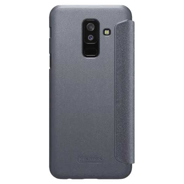 Husa Samsung Galaxy A6 Plus (2018) Nillkin Flip Cover/ Leather/ Black photo 2