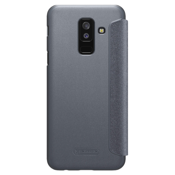 Husa Samsung Galaxy A6 Plus (2018) Nillkin Flip Cover/ Leather/ Black photo 2