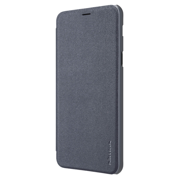 Husa Samsung Galaxy A6 Plus (2018) Nillkin Flip Cover/ Leather/ Black photo 3