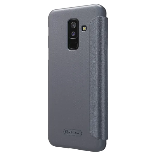 Husa Samsung Galaxy A6 Plus (2018) Nillkin Flip Cover/ Leather/ Black photo 4