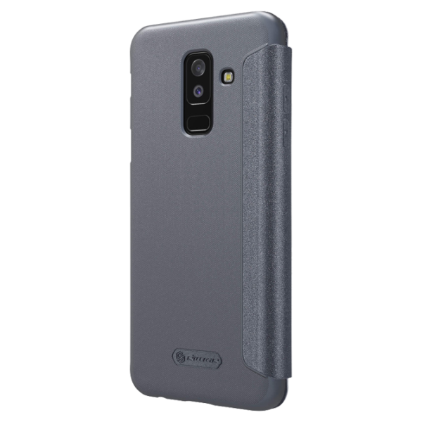 Husa Samsung Galaxy A6 Plus (2018) Nillkin Flip Cover/ Leather/ Black photo 4