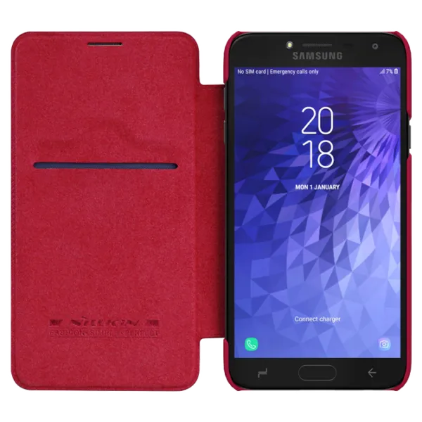 Husa Samsung Galaxy J4 (2018) Nillkin Flip Cover/ Leather/ Red photo 5
