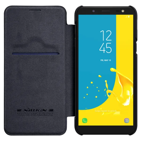Husa Samsung Galaxy J6 (2018) Nillkin Flip Cover/ Leather/ Black photo 5