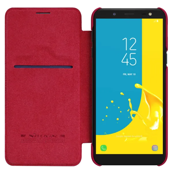 Husa Samsung Galaxy J6 (2018) Nillkin Flip Cover/ Leather/ Red photo 5