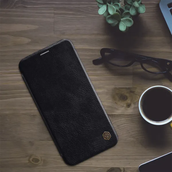Husă pentru smartphone Apple iPhone XS Max Nillkin/ Book Cover/ Piele/ Black photo 4