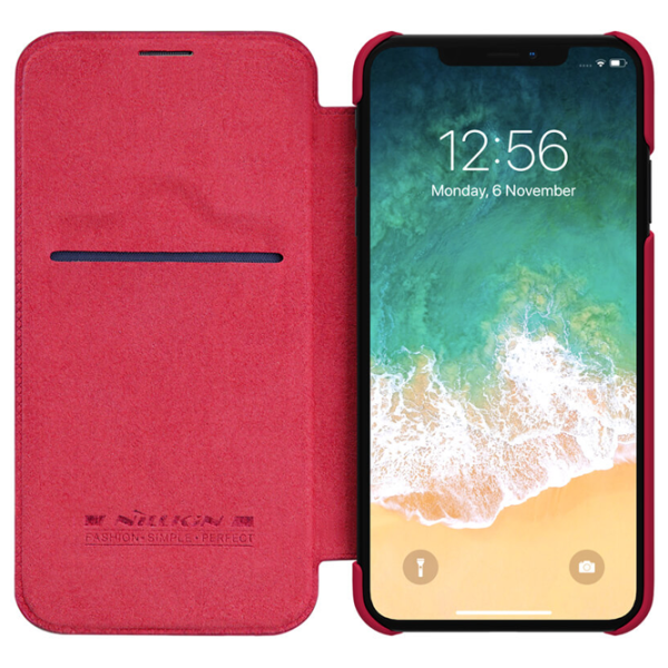 Чехол для смартфона Apple iPhone XS Max Nillkin/ Чехол книжка/ Кожа/ Красный photo 3