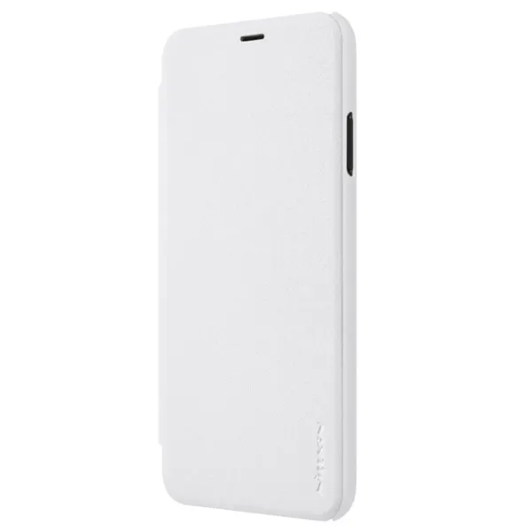 Чехол для смартфона Apple iPhone XR Nillkin/ Чехол книжка/ Кожа/ Белый photo 3