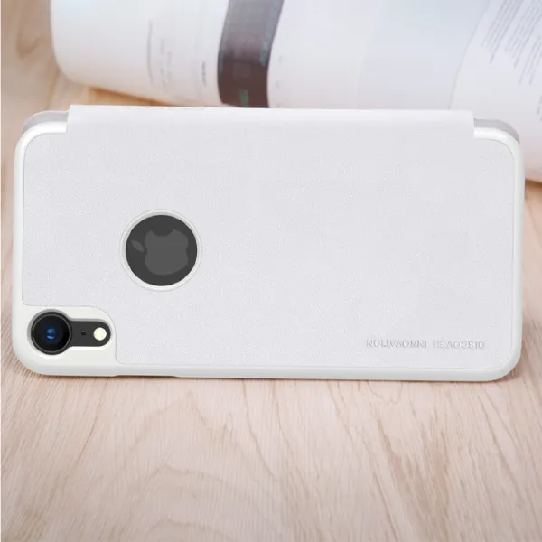 Чехол для смартфона Apple iPhone XR Nillkin/ Чехол книжка/ Кожа/ Белый photo 4