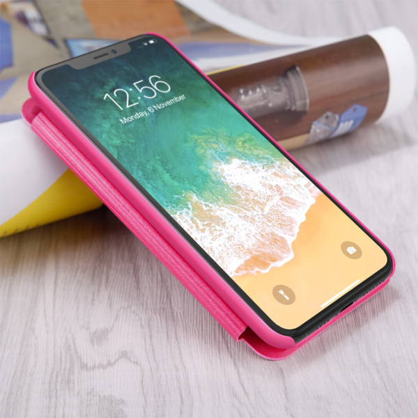 Чехол для смартфона Apple iPhone XS Nillkin/ Чехол книжка/ Кожа/ Розовый photo 4
