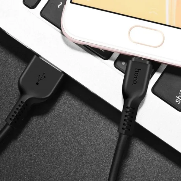 Кабель для телефона X20 Hoco USB Type-A + microUSB 2 м/ Черный photo 5