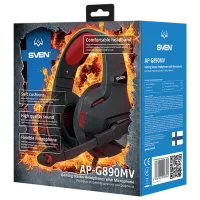 Căști Sven AP G890MV Red Black Cu fir/ Gaming photo 6
