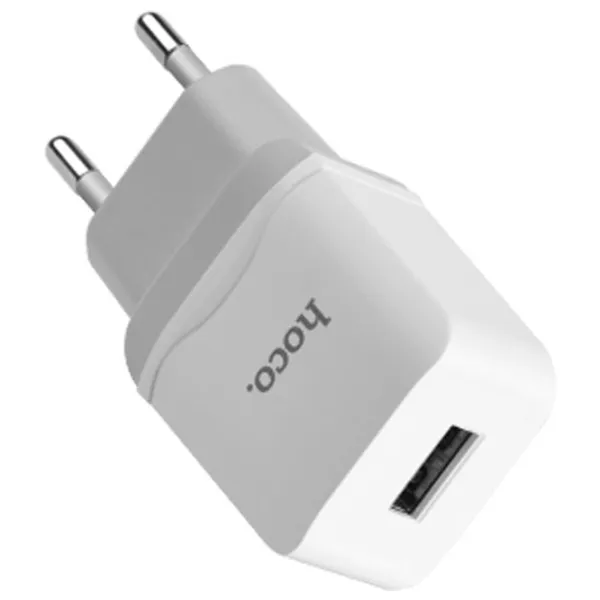 Adaptor de rețea Hoco C22A 2.4 A/ White photo 2