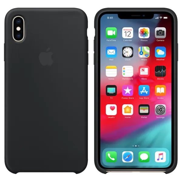 Чехол для смартфона Apple iPhone XS Max Apple/ Back/ TPU/ Черный photo 3 Чехол для смартфона Apple iPhone XS Max Apple/ Back/ TPU/ Черный photo 3