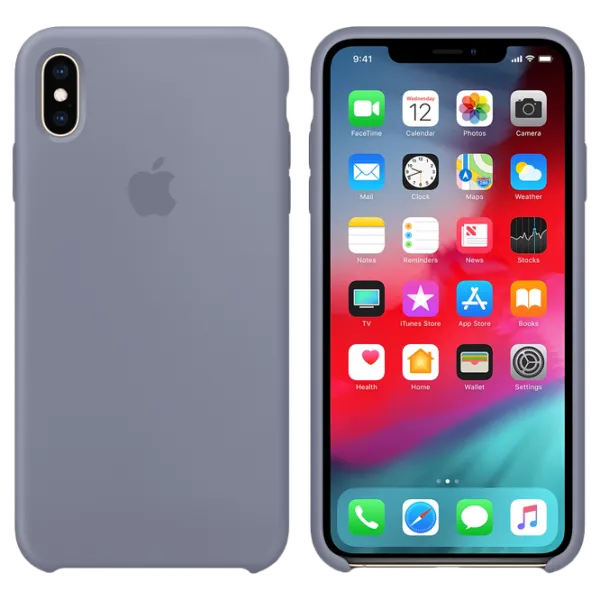 Husă pentru smartphone Apple iPhone XS Max Apple/ Back/ TPU/ Lavender Gray photo 3 Husă pentru smartphone Apple iPhone XS Max Apple/ Back/ TPU/ Lavender Gray photo 3