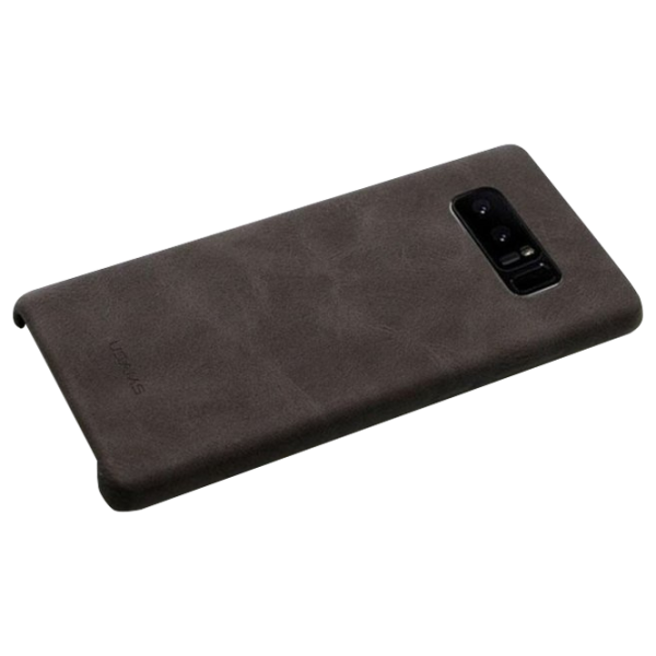 Husa Samsung Galaxy Note 8 Usams Back/ Leather/ Dark Gray photo 2 Husa Samsung Galaxy Note 8 Usams Back/ Leather/ Dark Gray photo 2