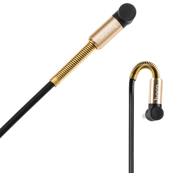 Аудио кабель Hoco 3.5 mm + 3.5 mm 1 м/ Черный photo 4