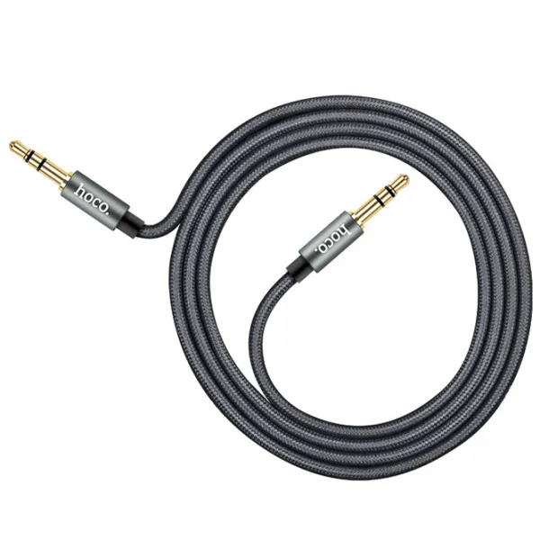 Аудио кабель Hoco 3.5 mm + 3.5 mm 1 м/ Серый photo 3 Аудио кабель Hoco 3.5 mm + 3.5 mm 1 м/ Серый photo 3