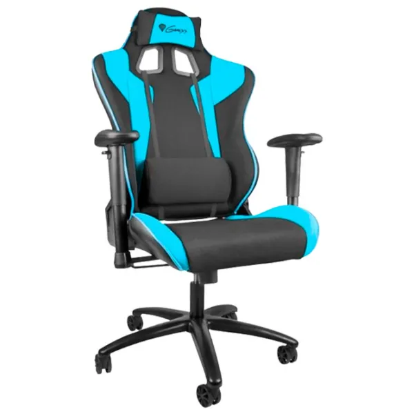 Scaun Gaming Genesis Nitro Black Blue photo 2 Scaun Gaming Genesis Nitro Black Blue photo 2