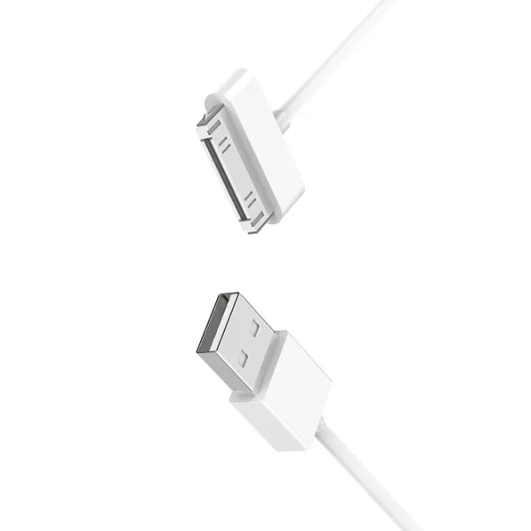 Cablu pentru telefon X23 Hoco USB Type-A + 30-pin 1 m/ White photo 4