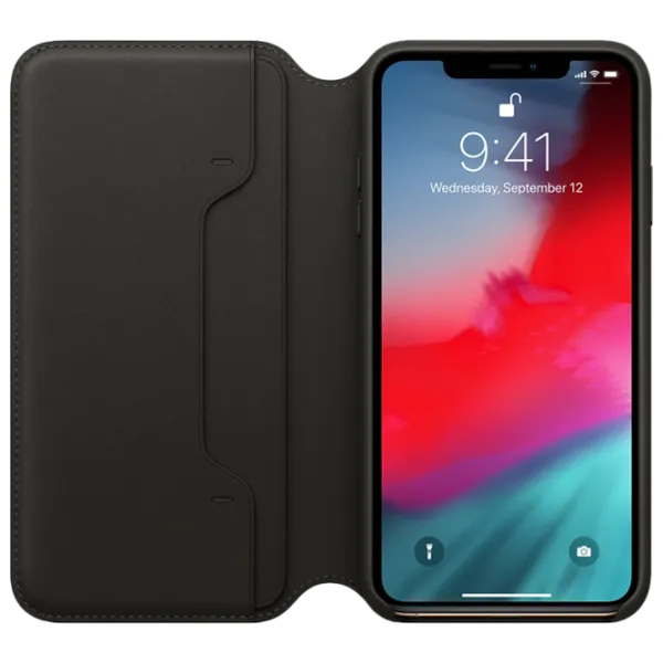 Чехол для смартфона Apple iPhone XS Max Apple/ Case Folio/ Кожа/ Черный photo 3 Чехол для смартфона Apple iPhone XS Max Apple/ Case Folio/ Кожа/ Черный photo 3
