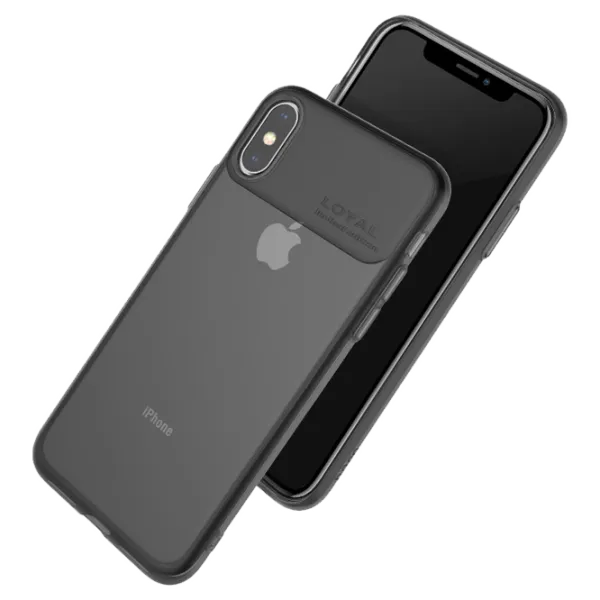 Чехол для смартфона Apple iPhone XS Hoco/ Back/ TPU/ Прозрачный Черный photo 4 Чехол для смартфона Apple iPhone XS Hoco/ Back/ TPU/ Прозрачный Черный photo 4