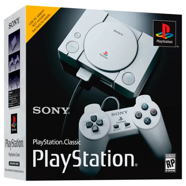 Sony Playstation Classic + 20 games (FF7, MGS, RE, R4, TK3, TM, ...) Серебристый photo 7