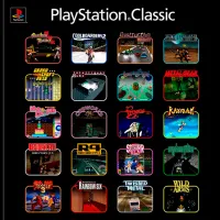 Sony Playstation Classic + 20 games (FF7, MGS, RE, R4, TK3, TM, ...) Серебристый photo 8