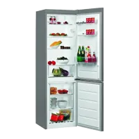 Frigider Whirlpool BLF 8121 cu congelator jos 339 l / 188.5 cm / Inox photo 4