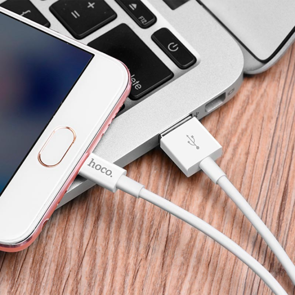 Кабель для телефона X23 Hoco USB Type-A + microUSB 1 м/ Белый photo 3