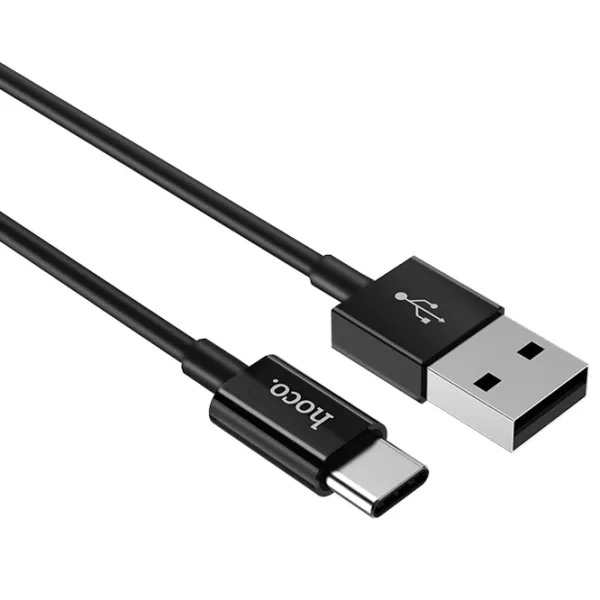 Кабель для телефона X23 Hoco USB Type-A + USB Type-C 1 м/ Черный photo 2
