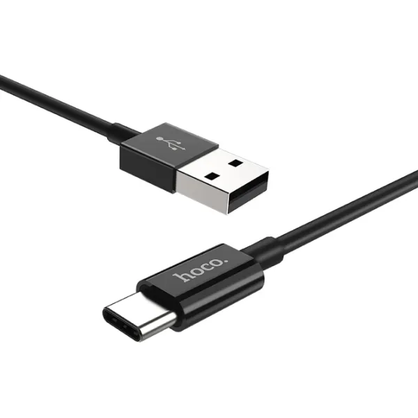 Кабель для телефона X23 Hoco USB Type-A + USB Type-C 1 м/ Черный photo 3