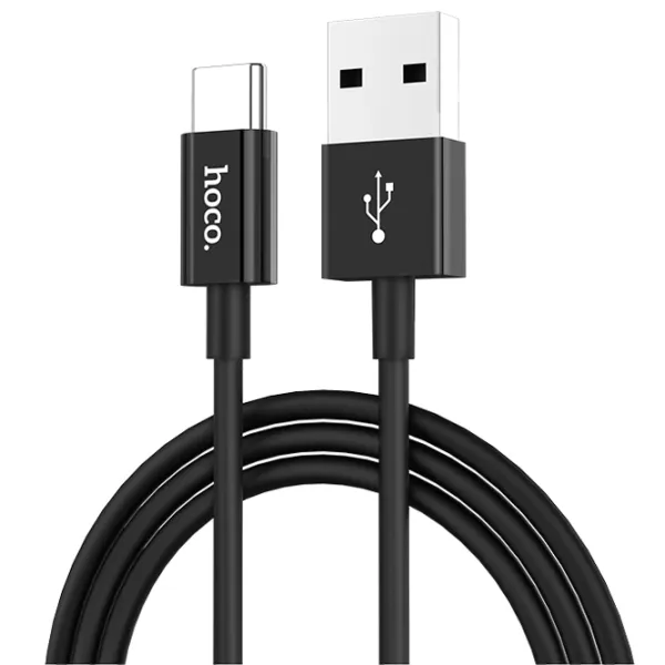 Кабель для телефона X23 Hoco USB Type-A + USB Type-C 1 м/ Черный photo 4