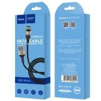 Cablu USB X26 Xpress Hoco USB Type-A + USB Type-C 1 m/ Black photo 4
