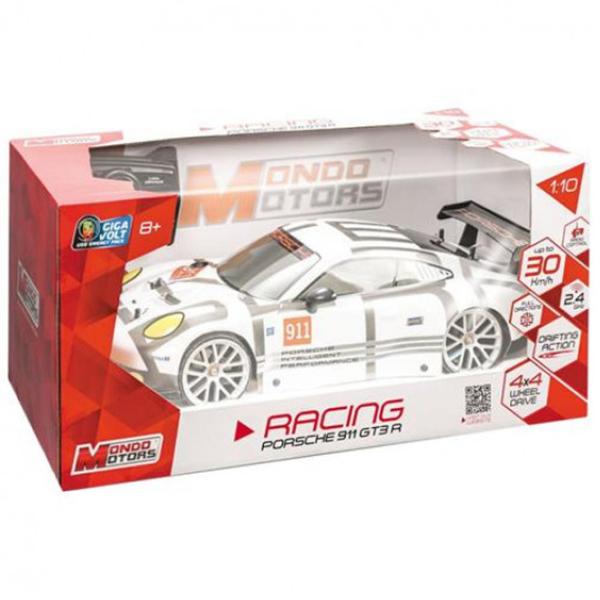 Mașină Mondo Toys Porsche 911 GT3 R 30 km/ h/ 2.4 GHz/ White photo 2