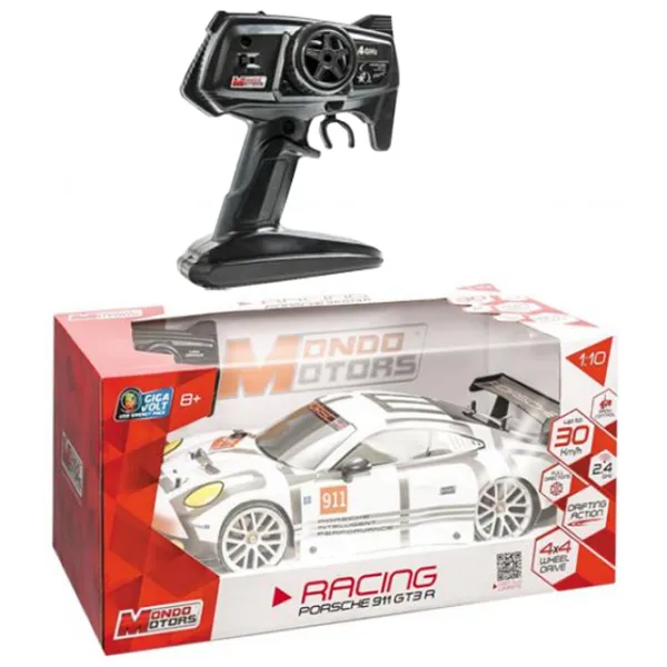 Mașină Mondo Toys Porsche 911 GT3 R 30 km/ h/ 2.4 GHz/ White photo 3