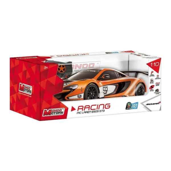Mașină Mondo Toys McLaren 650S GT3 30 km/ h/ 2.4 GHz/ Orange photo 4