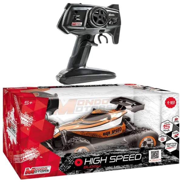 Mașină Mondo Toys High Speed Buggy 15 km/ h/ 2.4 GHz/ Orange photo 3