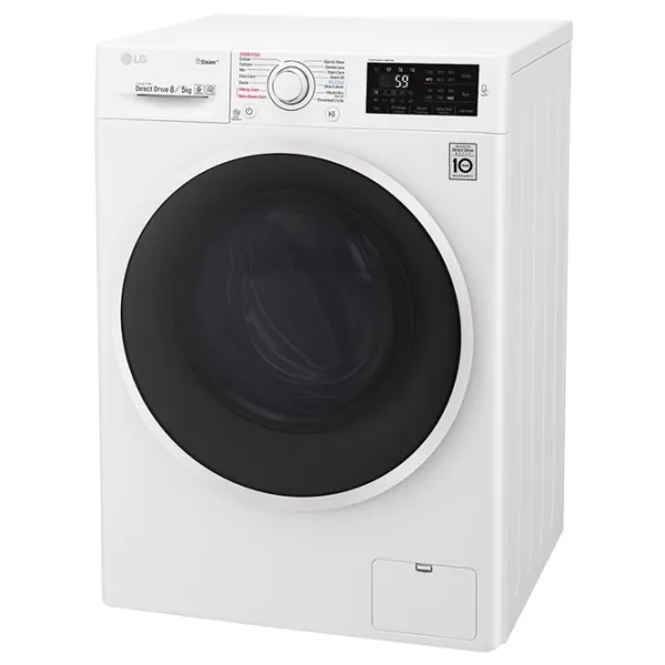 Mașină de spălat cu uscător LG F4J6TG0W 8 kg / 1400 rpm / White photo 3