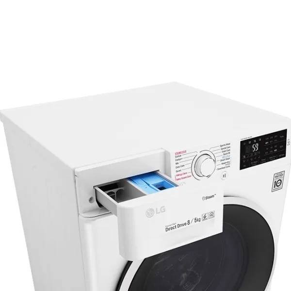 Mașină de spălat cu uscător LG F4J6TG0W 8 kg / 1400 rpm / White photo 6