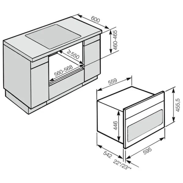 Cuptor încorporabil Miele H6200B 3200 W/ Black photo 5