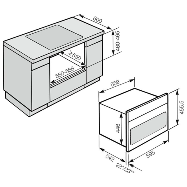 Cuptor încorporabil Miele H6200B 3200 W/ Black photo 5