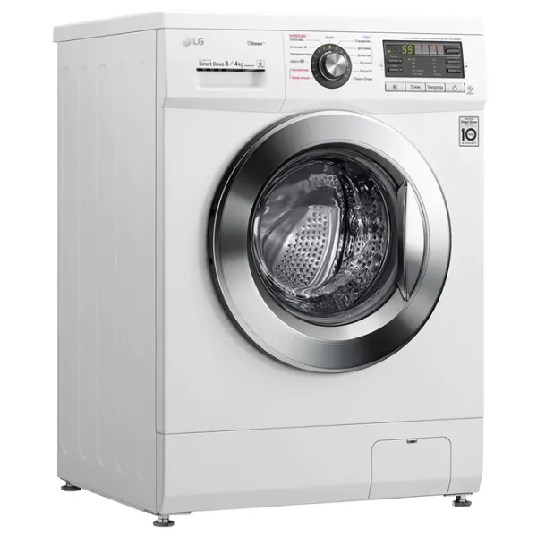 Mașină de spălat cu uscător LG F1496ADS3 Direct Drive/Steam/6 Motion DD/8 kg/White photo 2